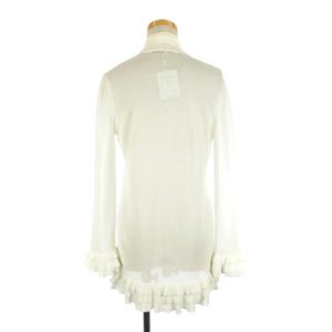 M'S GRACY 裾フリルカーディガン ホワイト