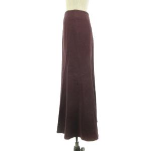 Spick&Span Uby 21AW マーメイド スカート フレア マキシ丈 無地 38 ボルドー