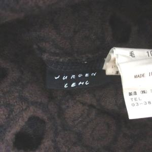 JURGEN LEHL 211130E 穴あき ウール チュニック M 茶
