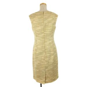 TORY BURCH ノースリーブタイトワンピース ベージュ