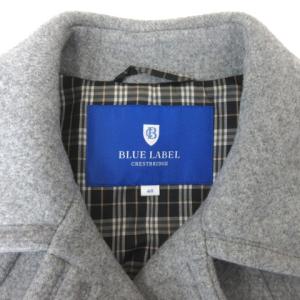 BLUE LABEL CRESTBRIDGE コート ウール アウター 40 グレー 211201O ECR11