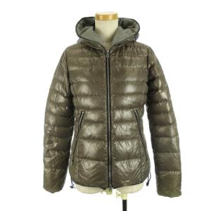 ダウンジャケット 長袖 フード ライン 42 グレー ベージュ