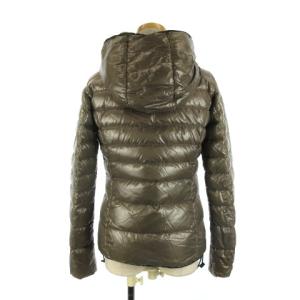 DUVETICA ダウンジャケット 長袖 フード ライン 42 グレー ベージュ