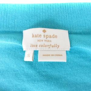 kate spade new york カーディガン ビジュー装飾 ブルー S