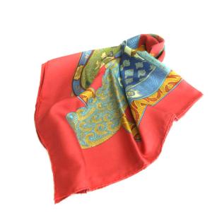 ART DES STEPPES カレ 90 シルク レッド