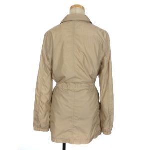 ARMANI JEANS ナイロン ジャケット ジップアップ 花柄 40 ベージュ