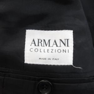 ARMANI COLLEZIONI 211227EE ECR12 セットアップ スーツ ジャケット パンツ ストライプ 46 ブラック 