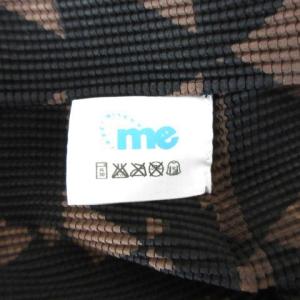me ISSEY MIYAKE プリーツカットソー 総柄 211228E 黒茶