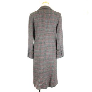 KENZO チェックコート 36 グレー