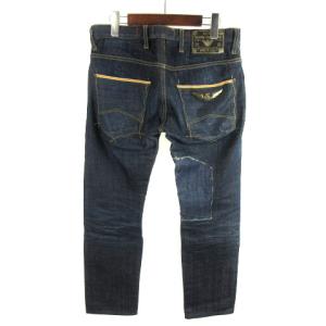 ARMANI JEANS J10 0190 LIMITED EDITION デニムパンツ リペア加工 30 インディゴ