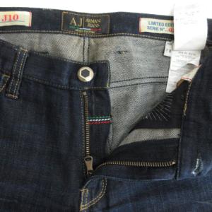ARMANI JEANS J10 0190 LIMITED EDITION デニムパンツ リペア加工 30 インディゴ