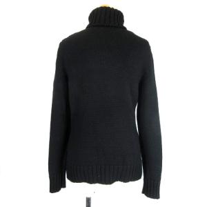 CELINE ニット タートルネック ウール 長袖 M ブラック