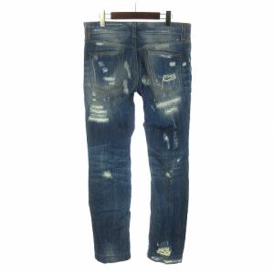 DOLCE&GABBANA 10SS クラッシュデニムパンツ 48 インディゴ