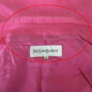 YVES SAINT LAURENT ジャケット ヴィンテージ 34 ピンク