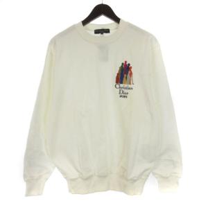 刺繍スウェットトレーナー ホワイト