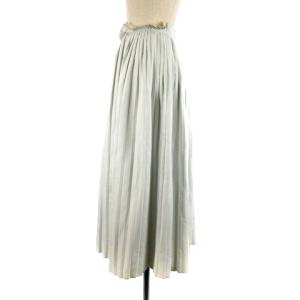 MM6 Maison Margiela プリーツスカート ロング フレア 36 ホワイト