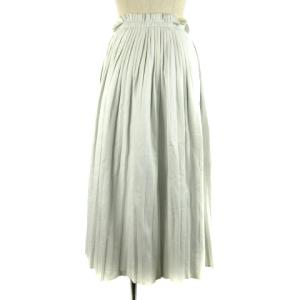 MM6 Maison Margiela プリーツスカート ロング フレア 36 ホワイト