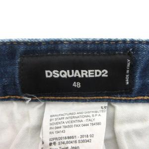 DSQUARED2 Sexy Twist Jean デニム パンツ ダメージ加工 48 インディゴ ブルー