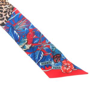 HERMES 20SS TWILLY ツイリー スカーフ Jungle Love Love バレンタインコレクション