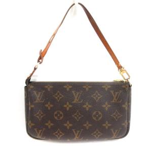LOUIS VUITTON 98年製 M51980 モノグラム ポシェット アクセソワール ポーチ ブラウン