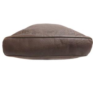 BVLGARI コレツィオーネ レザー トートバッグ ダークブラウン