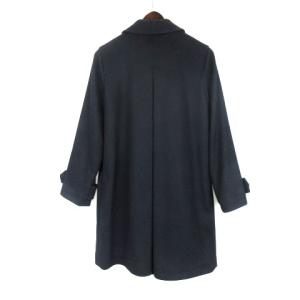 A.P.C. ステンカラー コート 比翼 36 ネイビー