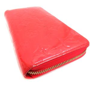 LOUIS VUITTON 12年製 M90200 ヴェルニ ジッピー ウォレット 長財布 ラウンドファスナー スリーズ レッド