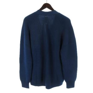 SHIPS BATONER ウールVネックカーディガン 3 ブルー