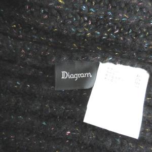 Diagram GRACE CONTINENTAL 21AW ラメ畦ニットセーター ブラック