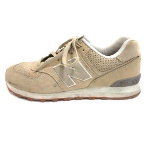 New Balance ML574ESF スニーカー スエード 27.5cm ベージュ