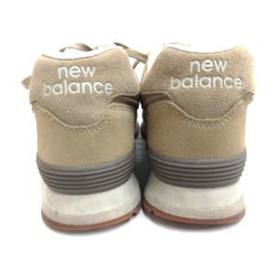 New Balance ML574ESF スニーカー スエード 27.5cm ベージュ