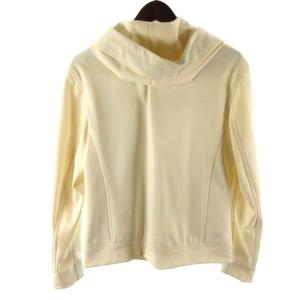 EMMETI ラムレザー ジャケット 切替 ナイロン 46 オフホワイト