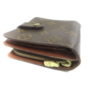 LOUIS VUITTON 99年製 モノグラムコンパクトジップウォレット ブラウン