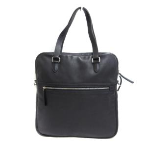 HERMES 2WAY トートバッグ レザー Q刻印 ブラック