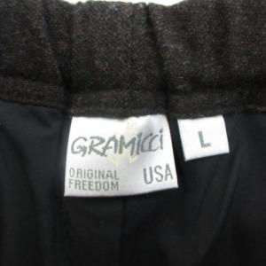 GRAMiCCi GMP-18F691 ナロー クライミング テーパードパンツ ロゴ ウール L ダークブラウン