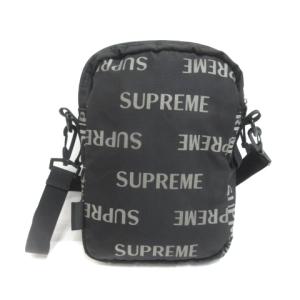 Supreme 16AW REFLECTIVE REPEAT SHOULDER BAG ショルダーバッグ ブラック