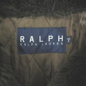 RALPH LAUREN ジャケット フェイクファー ナイロン 7 ブラウン