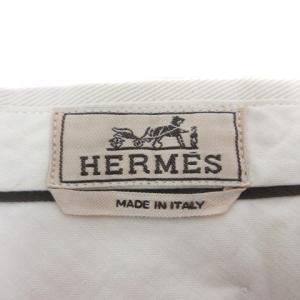 HERMES スラックスパンツ 50 アイボリー