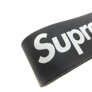 Supreme 21SS LEATHER KEY LOOP キーホルダー ロゴ ブラック