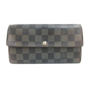 LOUIS VUITTON ポルトフォイユ サラ ダミエ エベヌ 長財布 ブラウン