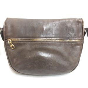 LOEWE ヘリテージ レザー ショルダーバッグ ブラウン