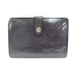 M65155 ヴェルニ ヴェエノワ がま口 二つ折り ウォレット エナメル グレー