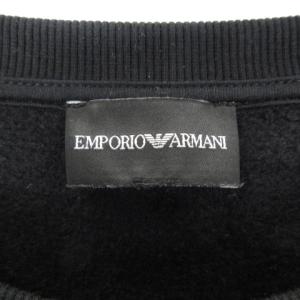 EMPORIO ARMANI トレーナー スウェット 長袖 44 ブラック 220317E RRR