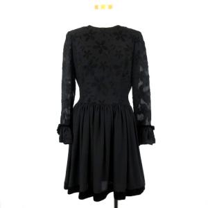 ワンピース 長袖 花柄 9 ブラック 220331E ECR15