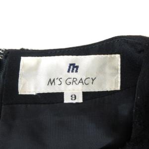 M'S GRACY ワンピース 長袖 花柄 9 ブラック 220331E ECR15