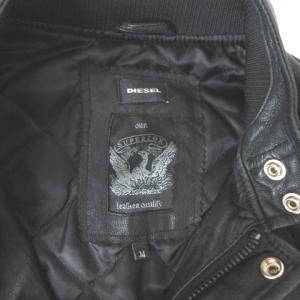 DIESEL ライダースジャケット シープスキン 中綿 M ブラック
