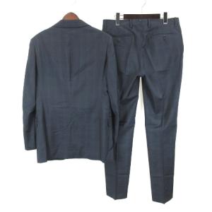 SHIPS REDA チェック スーツ セットアップ ジャケット パンツ 46 ネイビー