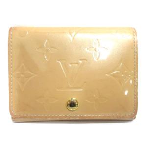 M91407 アンヴェロップ カルト ドゥ ヴィジット ヴェルニ カードケース 名刺入れ ベージュ系 RRR