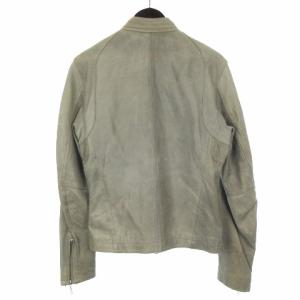 BEAUTY&YOUTH UNITED ARROWS シングル ライダースジャケット シープスキン グレー M 221018E アウター RRR