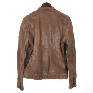 International Gallery BEAMS シングル ライダースジャケット シープスキン ブラウン M
